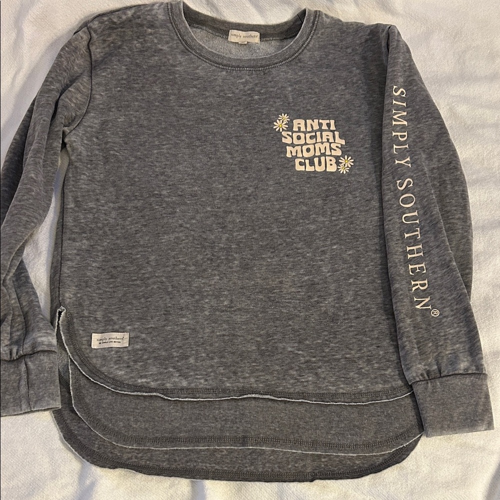 Simply Southern Charcoal Sweatshirt